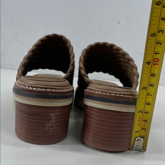 New Bernardo Sylvie Woven Lug Mules in Sand Glove Beige Size 8 - Picture 8 of 11